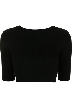 Cashmere In Love Haut crop Liza à dos ouvert