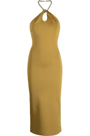 GALVAN Robe Cleopatra à dos-nu