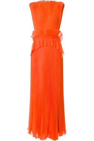Alberta Ferretti Robe longue à design plissé