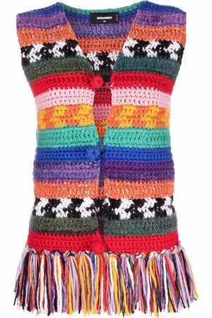Dsquared2 Veston rayé en maille