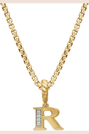 David Yurman Pendentif Pavé Initial en 18ct