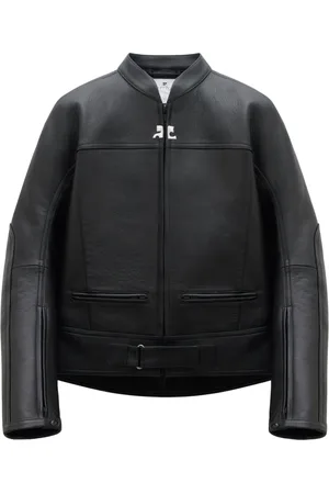 Courrèges Veste bomber Scuba en cuir
