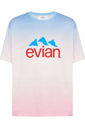 Balmain X Evian t-shirt à effet dégradé