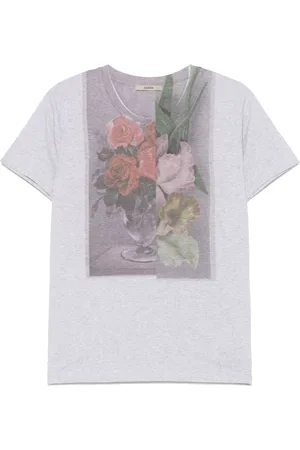 ODEEH T-shirt à fleurs