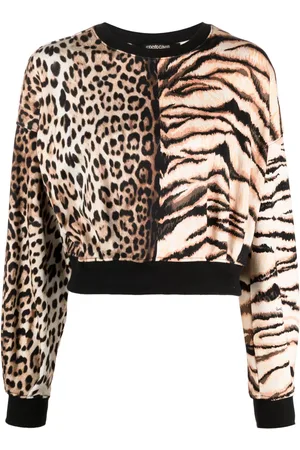 Roberto Cavalli Blouse à imprimé animalier