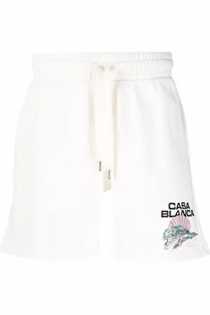 Casablanca Short de sport à logo brodé