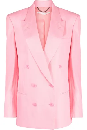 Stella McCartney Blazer croisé à revers crantés