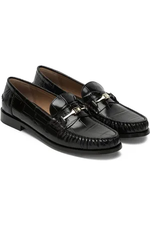 Salvatore Ferragamo Mocassins Harry à effet peau de crocodile