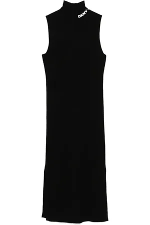 DKNY Robe mi-longue à design nervuré