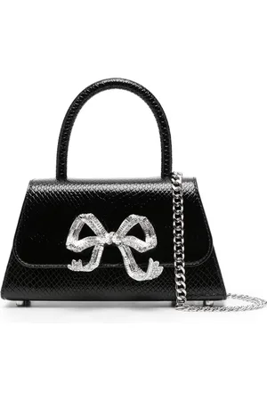 Self-Portrait Mini sac porté épaule The Bow en cuir