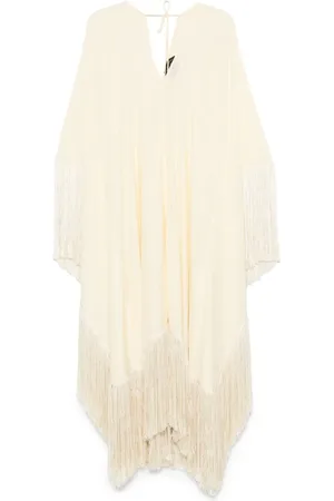 ‎Taller Marmo‎ Robe mi-longue à franges