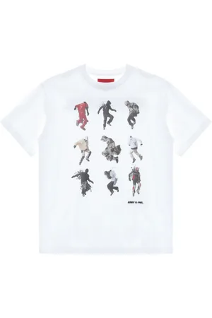 Kusikohc T-shirt en coton à imprimé graphique