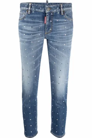 Dsquared2 Jean court à ornements en cristal