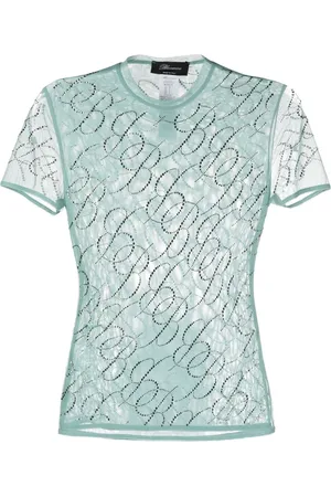 BLUMARINE T-shirt à logo clouté