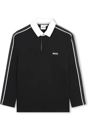 HUGO BOSS Polo imprimé à col contrastant