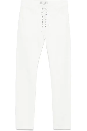 Ludovic De Saint Sernin Jean skinny à fermeture lacée