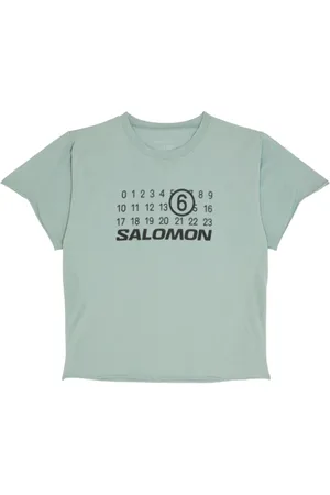 Maison Margiela X Salomon t-shirt à numéro signature imprimé