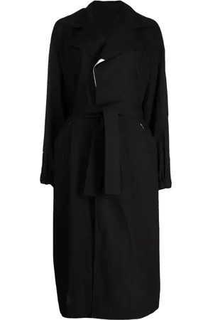 YOHJI YAMAMOTO Trench à taille ceinturée