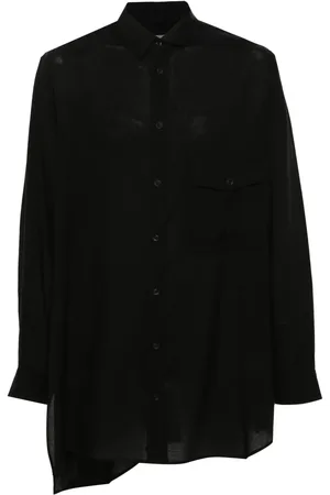YOHJI YAMAMOTO Chemise asymétrique en popeline