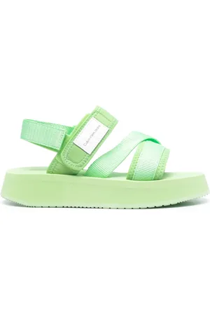 Calvin Klein Sandales plateforme à patch logo