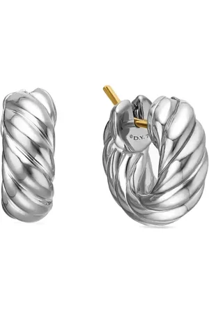 David Yurman Créoles Sculpted Cable en sterling (14,4 mm)