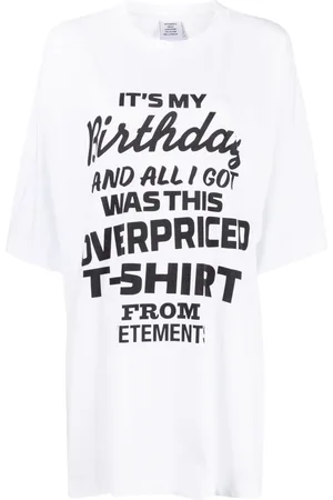 Vetements T-shirt Birthday à imprimé graphique