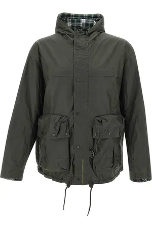 Barbour Veste boutonnée à col contrastant