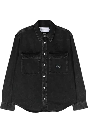 Calvin Klein Chemise en jean à patch logo