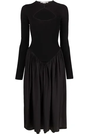 Stella McCartney Robe mi-longue à manches longues