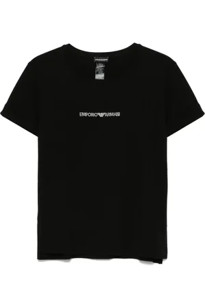 Emporio Armani T-shirt à logo strassé