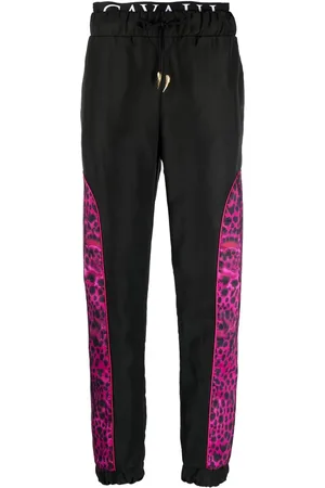 Roberto Cavalli Pantalon de jogging à empiècements imprimés