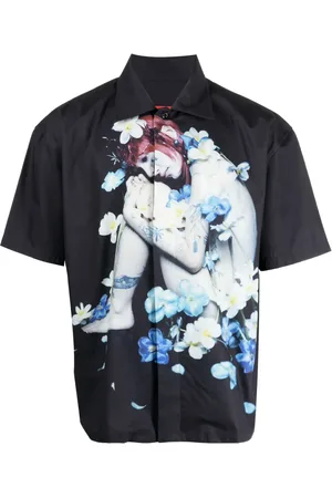 Kusikohc Chemise à imprimé photographique