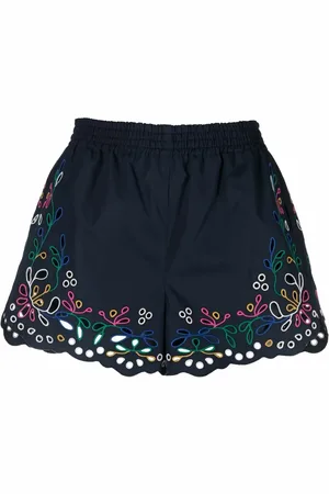 Chloé Short à fleurs brodées