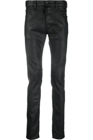 Dsquared2 Pantalon droit à effet ciré