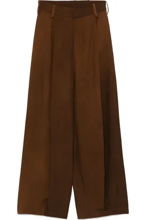 UMA WANG Pantalon à design plissé