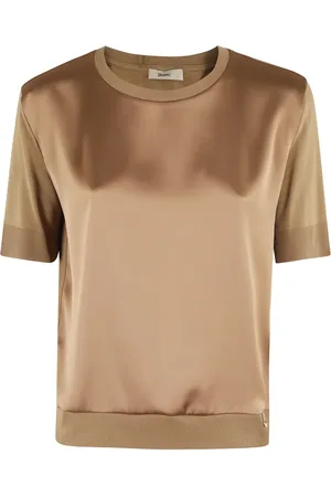 HERNO T-shirt à fini satiné