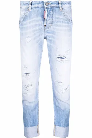 Dsquared2 Jean court à effet usé