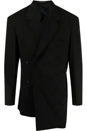 YOHJI YAMAMOTO Blazer drapé à boutonnière croisée