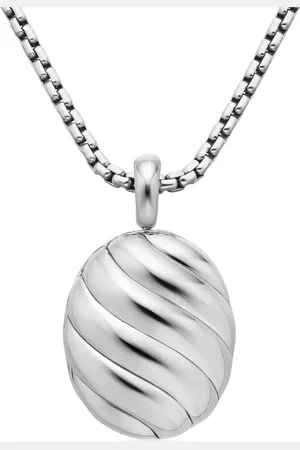 David Yurman Médaillon Sculpted Cable en sterling (37 mm)