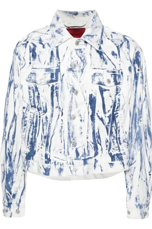 Kusikohc Veste en jean délavé