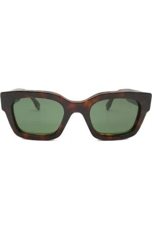 Fendi Lunettes de soleil à logo embossé (années 2020)