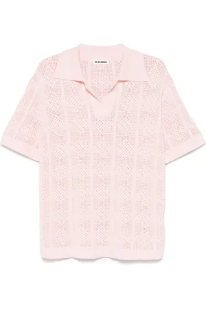 Jil Sander T-shirt en maille ajourée