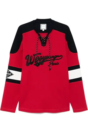 WOOYOUNGMI T-shirt de rugby à manches longues