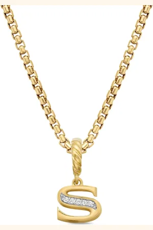 David Yurman Pendentif S en 18ct pavé de diamants