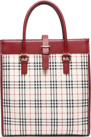 Burberry Sac à main en toile à motif House Check (2000-2020)