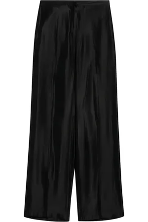 LOULOU Pantalon en satin à coupe droite