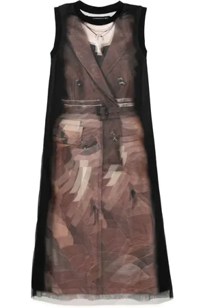 Andersson Bell Robe en jersey à imprimé trench