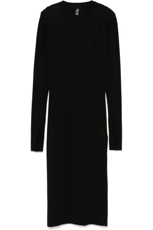 THOM KROM Robe mi-longue à détails de coutures