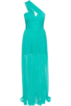 MARIA LUCIA HOHAN Robe longue Elestia plissée en tulle