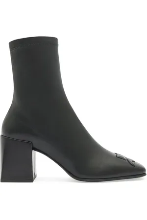 Courrèges Bottines en cuir à talon épais